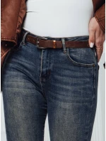 Dámské úzké džíny SKINNYJEAN kalhoty s páskem námořnická modrá FashionStreet UY2328 Dámské úzké džíny SKINNYJEAN kalhoty s páskem námořnická modrá FashionStreet UY2328