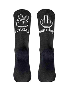 Cyklistické ponožky NORTHWAVE Sunday Monday Sock, černé