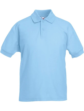 Fruit of the Loom Kids 65/35 Polo Dětské piqué polo 16.3417 sky blue Fruit of the Loom Kids 65/35 Polo Dětské piqué polo 16.3417 sky blue