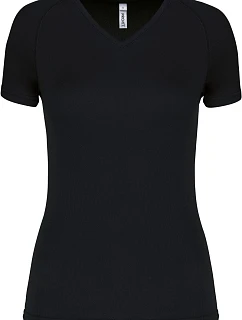 Kariban ProAct PA 477 Dámské sportovní tričko s výstřihem do V 20.P477 black