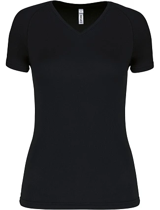 Kariban ProAct PA 477 Dámské sportovní tričko s výstřihem do V 20.P477 black Kariban ProAct PA 477 Dámské sportovní tričko s výstřihem do V 20.P477 black