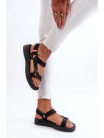 Vonné sandály na suchý zip ZAXY LL285062 Černé Vonné sandály na suchý zip ZAXY LL285062 Černé