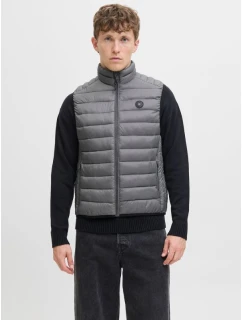 Jack&Jones pánská vesta bez rukávů JJEBRADLEY LIGHT BODYWARMER COLLAR NOO 12280973 CASTLEROCK