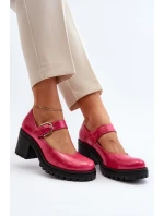 Zazoo 20166 Lakýrované Kožené Členky Fuksia