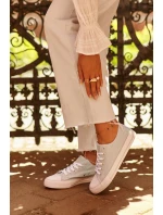 Dámské látkové klasické nízké tenisky máta Lennabella