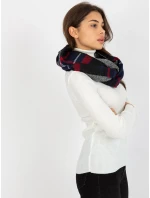 Tunelová šála AT KM 1402.20 tmavě modrá červená