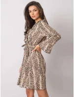 Šaty DHJ SK 13891B.07P černá a béžová