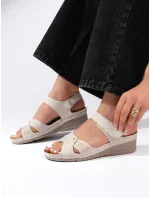 Zajímavé sandály dámské hnědé platforma Zajímavé sandály dámské hnědé platforma