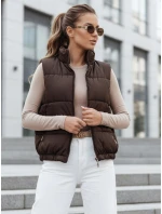 Dámská prošívaná vesta URBANELLE hnědá FashionStreet TY4970 Dámská prošívaná vesta URBANELLE hnědá FashionStreet TY4970
