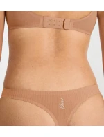 Dámská tanga ZERO Feel Pure String - NOSTALGIC BROWN - béžové 00CM - SLOGGI