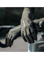 Cyklistické rukavice Rockbros 16110006002 tlumení velikost M - zelená/černá