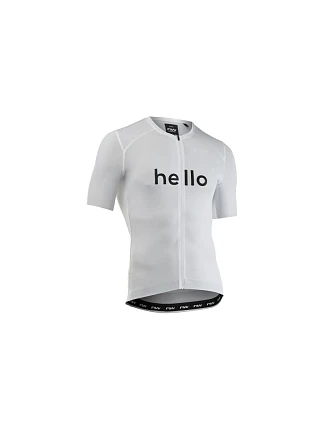 Cyklistické tričko NORTHWAVE Blade Hello Goodbye Jersey S/s, bílé Cyklistické tričko NORTHWAVE Blade Hello Goodbye Jersey S/s, bílé