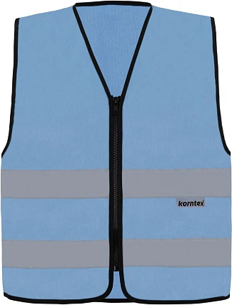 Korntex RX217 – Cologne Bezpečnostní vesta se zipem 76.R217 sky blue