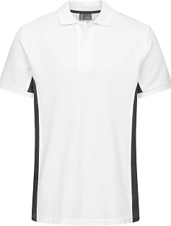 Promodoro 4590 Unisex kontrastní pracovní polo - EXCD 40.4590 white/charcoal