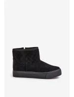 Sněžné boty na zip s kožešinovou podšívkou Big Star OO274A522 černé