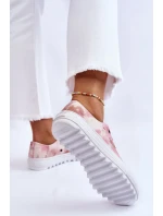 Módní nízké tenisky Big Star LL274044 růžovo-béžová