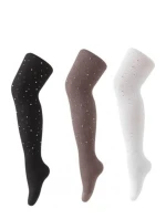 Bavlněné punčocháče s krystaly RA-56