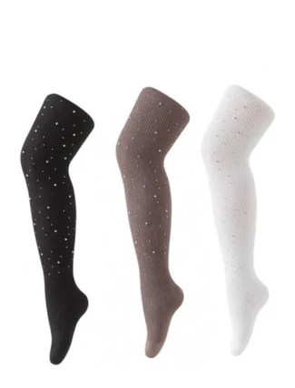 Bavlněné punčocháče s krystaly RA-56