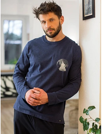 Pyžamo Key MNS 614 B26 dlouhé rukávy, velikosti M–2XL Pyžamo Key MNS 614 B26 dlouhé rukávy, velikosti M–2XL