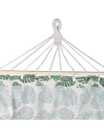 ZAHRADNÍ HOUPACÍ SÍŤ PRO 2 OSOBY 200X150CM S TYČÍ A STŘAPCEM MIAMI NATURA JUNGLE