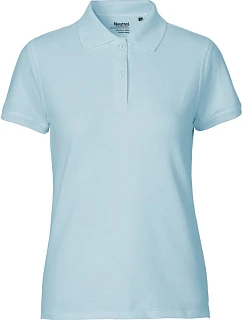 Neutral O 22980 Dámské piqué polo z bio bavlny 77.2280 light blue