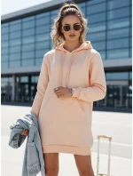 Dámská dlouhá mikina oversize TIMMY růžová FashionStreet EY1940