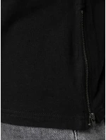 Pánské černé tričko FashionStreet s dlouhým rukávem LX0559