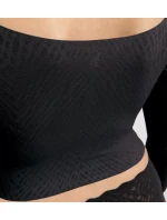 Dámský top ZERO Feel Bliss Top Long Sle. - BLACK - černý 0004 - SLOGGI