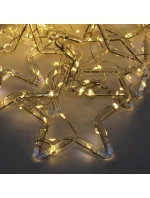Vánoční stromek světla závěs 200x200 CM 415LED WHITE STARS