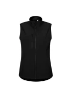 Dámská softshellová vesta Trail (černá)