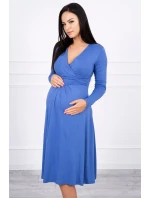 Šaty s výřezem pod prsy z džínoviny Šaty s výřezem pod prsy z džínoviny