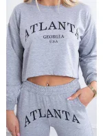 Atlanta šedá sada s potiskem