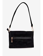 Malá Kabelka Listonoska Z Eko Semiše Černá Lucelle