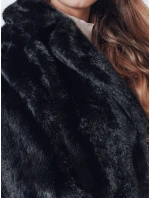 Dámský kožich GLAMFLUFFY krátký černý FashionStreet TY4985