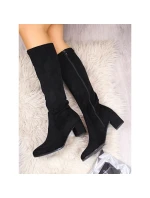 Dámské černé boty na podpatku Sergio Leone