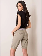 Šortky D60015W62080Z olivové Šortky D60015W62080Z olivové