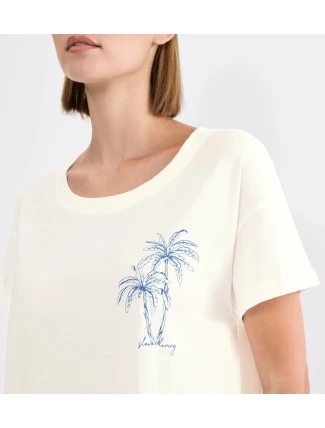 Nightdresses NDK X - SILK WHITE - TRIUMPH SILK WHITE - TRIUMPH