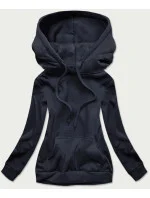 Tmavě modrá dámská tepláková mikina (W02-998) Tmavě modrá dámská tepláková mikina (W02-998)