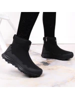 DK Jr DK58A nepromokavé zateplené sněhové boty černé