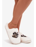 Dámské chlupaté papuče srdíčka – šedé Amandra