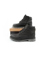 Wrangler Allan Mid pánské boty sable boots smart leather black