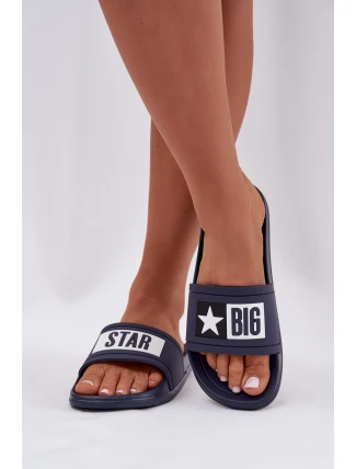 Dámské pantofle Big Star DD274A265 tmavě modro-bílé