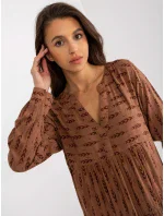 Šaty D73771M30361A4 hnědé