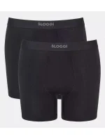 Pánské boxerky EVER Ease Short 2P - BLACK - černé 0004 - SLOGGI