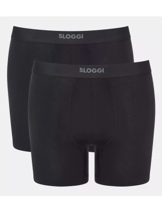Pánské boxerky EVER Ease Short 2P - BLACK - černé 0004 - SLOGGI