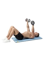 HMS STC21 2 x 10 kg činky v pouzdře chrom