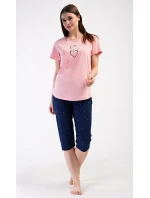 Dámské domácí šaty s tříčtvrtečním rukávem Lekníny Dámské domácí šaty s tříčtvrtečním rukávem Lekníny