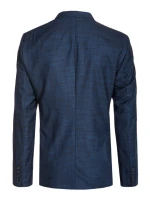 Pánské jednořadové indigové sako FashionStreet MX0622 Pánské jednořadové indigové sako FashionStreet MX0622