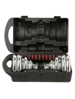 HMS STC21 2 x 10 kg činky v pouzdře chrom