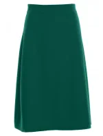 S133 Midi sukně áčkového střihu - zelená